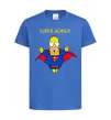 Дитяча футболка Super Homer Яскраво-синій фото