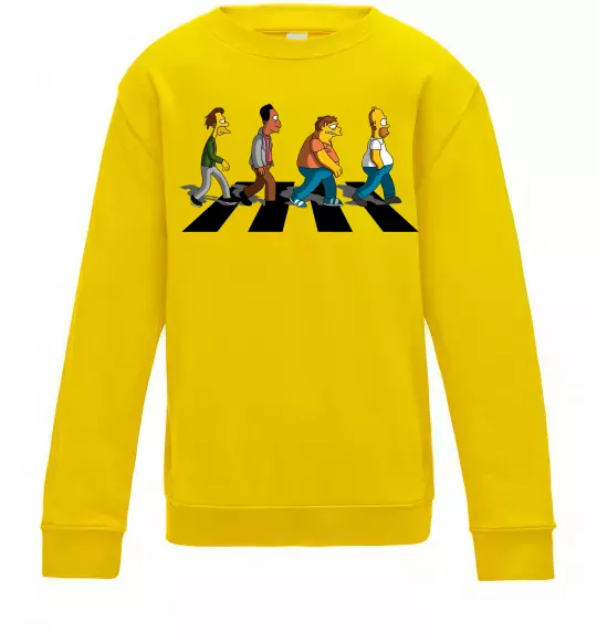Дитячий світшот Simpsons the Beatles Сонячно жовтий фото