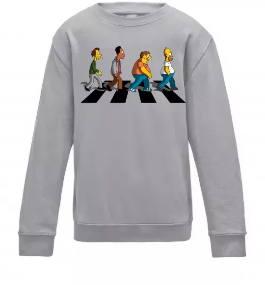 Дитячий світшот Simpsons the Beatles Сірий меланж фото