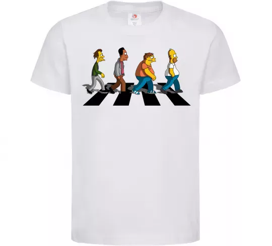 Детская футболка Simpsons the Beatles Белый фото
