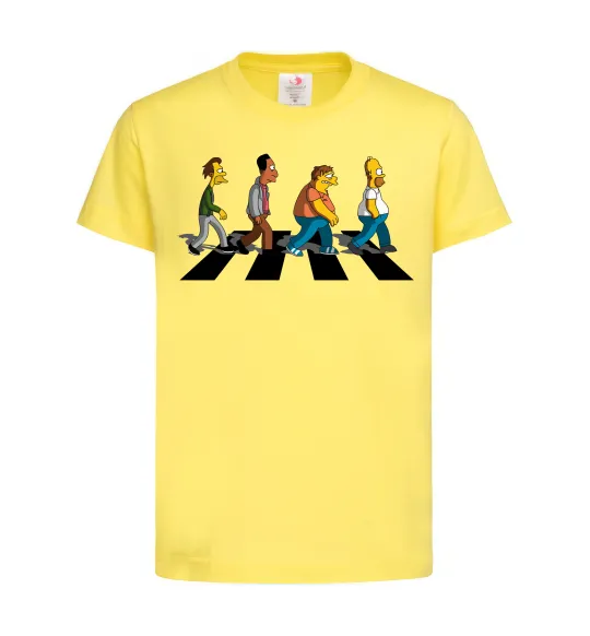 Детская футболка Simpsons the Beatles Лимонный фото