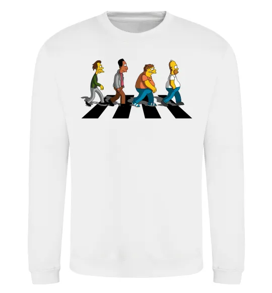 Свитшот Simpsons the Beatles Белый фото