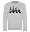 Свитшот Simpsons the Beatles Серый меланж фото