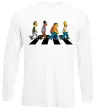Лонгслив Simpsons the Beatles Белый фото