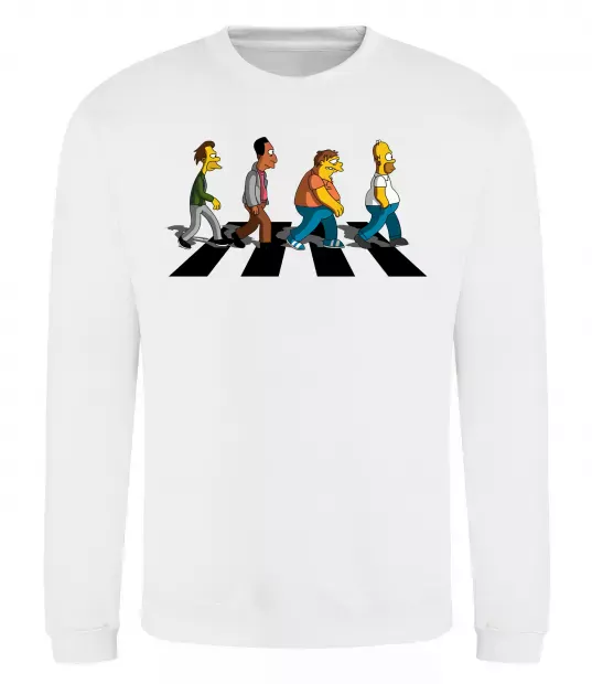 Свитшот Simpsons the Beatles Белый фото