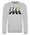 Свитшот Simpsons the Beatles Серый меланж Свитшот Simpsons the Beatles Серый меланж фото