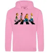 Чоловіча толстовка (худі) Simpsons the Beatles Рожевий фото
