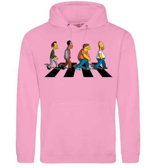 Жіноча толстовка (худі) Simpsons the Beatles Рожевий фото