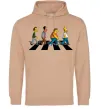 Женская толстовка (худи) Simpsons the Beatles Песочный фото