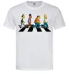 Чоловіча футболка Simpsons the Beatles Білий фото