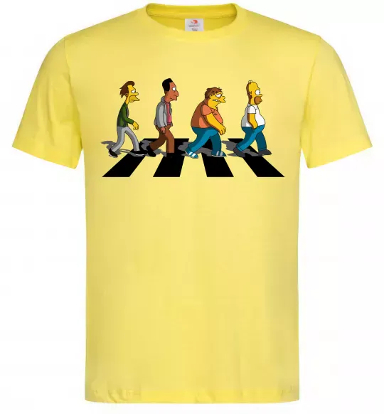 Чоловіча футболка Simpsons the Beatles Лимонний фото
