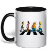 Чашка с цветной ручкой Simpsons the Beatles Черный Чашка с цветной ручкой Simpsons the Beatles Черный фото