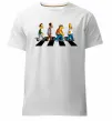 Мужская премиум футболка Simpsons the Beatles Белый фото