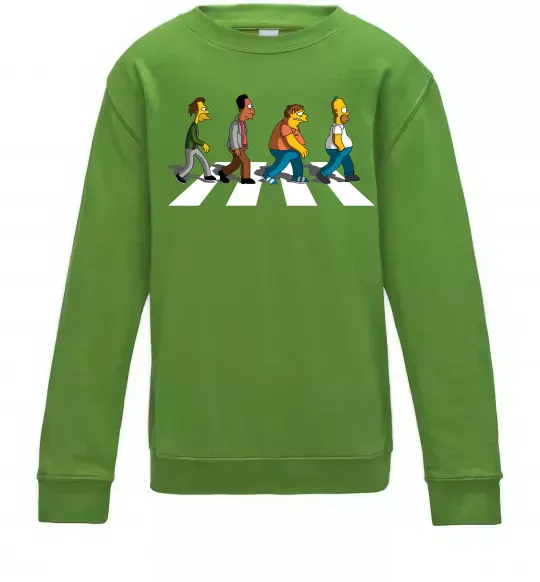 Дитячий світшот Simpsons the Beatles Лаймовий фото