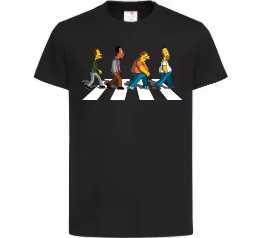 Детская футболка Simpsons the Beatles Черный фото