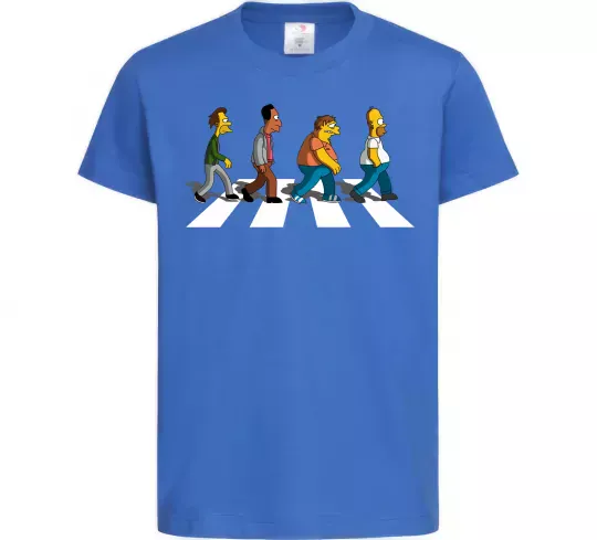 Детская футболка Simpsons the Beatles Ярко-синий фото