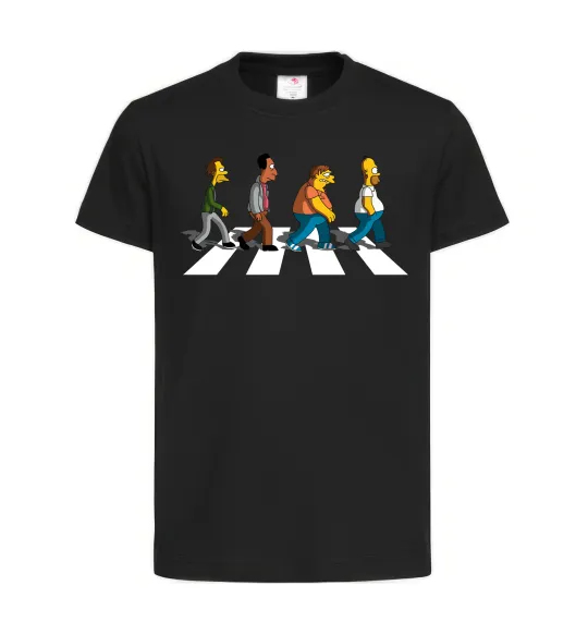 Детская футболка Simpsons the Beatles Черный фото