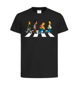 Детская футболка Simpsons the Beatles Черный фото