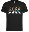 Чоловіча футболка Simpsons the Beatles Чорний фото