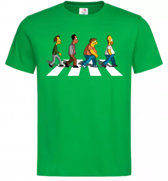 Чоловіча футболка Simpsons the Beatles Зелений фото