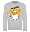Свитшот Homer Simpson Woo Hoo Серый меланж фото