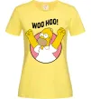 Женская футболка Homer Simpson Woo Hoo Лимонный фото