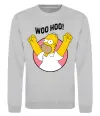 Світшот Homer Simpson Woo Hoo Сірий меланж фото