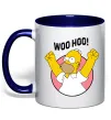 Чашка с цветной ручкой Homer Simpson Woo Hoo Глубокий темно-синий Чашка с цветной ручкой Homer Simpson Woo Hoo Глубокий темно-синий фото