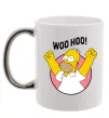 Чашка с цветной ручкой Homer Simpson Woo Hoo Серебро Чашка с цветной ручкой Homer Simpson Woo Hoo Серебро фото