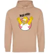 Женская толстовка (худи) Homer Simpson Woo Hoo Песочный фото