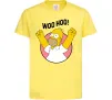 Дитяча футболка Homer Simpson Woo Hoo Лимонний фото