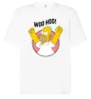 Футболка Оверсайз Homer Simpson Woo Hoo Білий фото