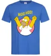 Мужская футболка Homer Simpson Woo Hoo Ярко-синий фото