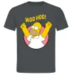 Мужская футболка Homer Simpson Woo Hoo Графит фото
