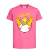 Детская футболка Homer Simpson Woo Hoo Ярко-розовый фото