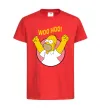 Детская футболка Homer Simpson Woo Hoo Красный фото
