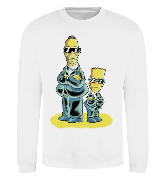 Свитшот The Simpsons MiB Белый фото
