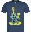 Чоловіча футболка The Simpsons MiB Темно-синій фото