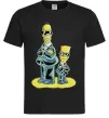 Чоловіча футболка The Simpsons MiB Чорний фото