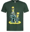 Чоловіча футболка The Simpsons MiB Темно-зелений фото