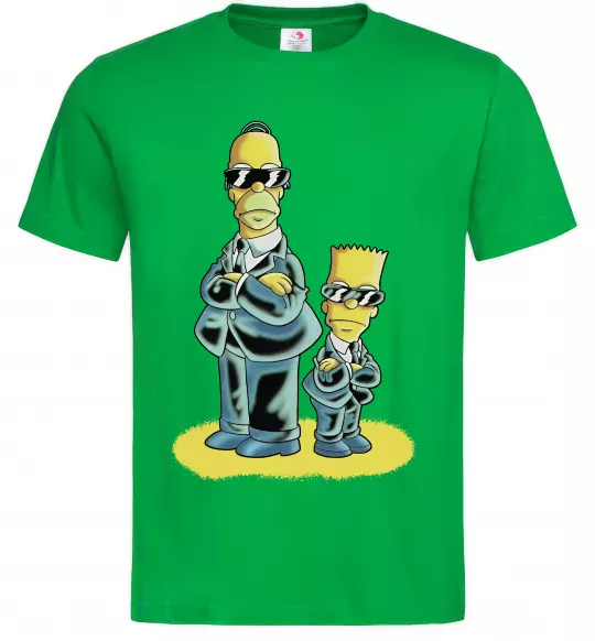 Чоловіча футболка The Simpsons MiB Зелений фото