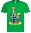 Чоловіча футболка The Simpsons MiB Зелений фото