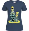Женская футболка The Simpsons MiB Темно-синий фото