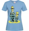 Женская футболка The Simpsons MiB Голубой фото