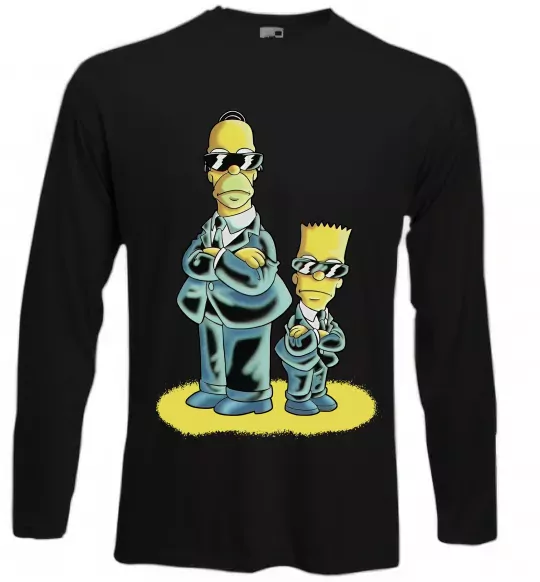 Лонгслів The Simpsons MiB Чорний фото