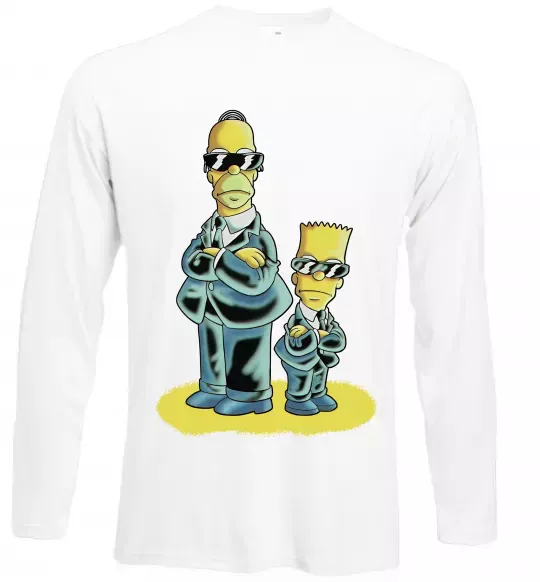 Лонгслів The Simpsons MiB Білий фото