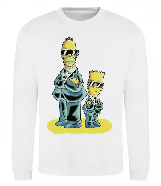 Свитшот The Simpsons MiB Белый фото