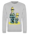 Свитшот The Simpsons MiB Серый меланж фото