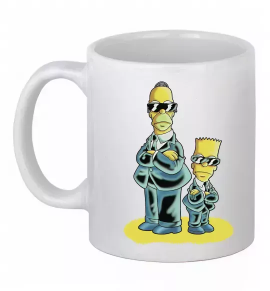 Чашка керамическая The Simpsons MiB Белый фото