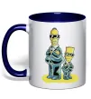 Чашка с цветной ручкой The Simpsons MiB Глубокий темно-синий фото